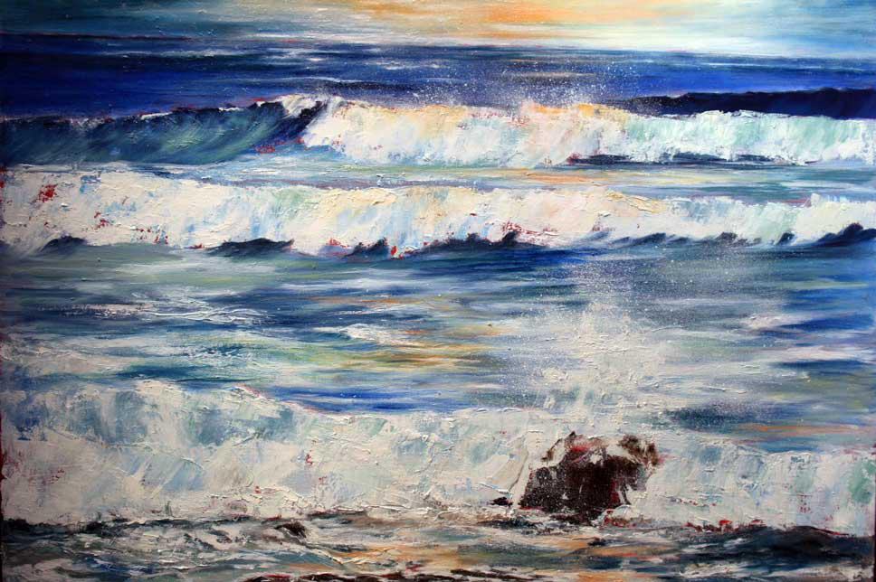 Late Afternoon Surf (Sold)
